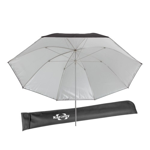 Karamy KUB-DP46 Removable Reflective black/Silver Softlight Umbrella